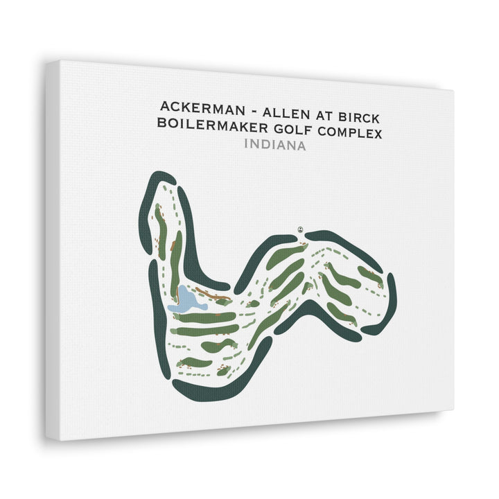 Ackerman-Allen at Birck Boilermaker Golf Complex, Indiana - Printed Golf Courses