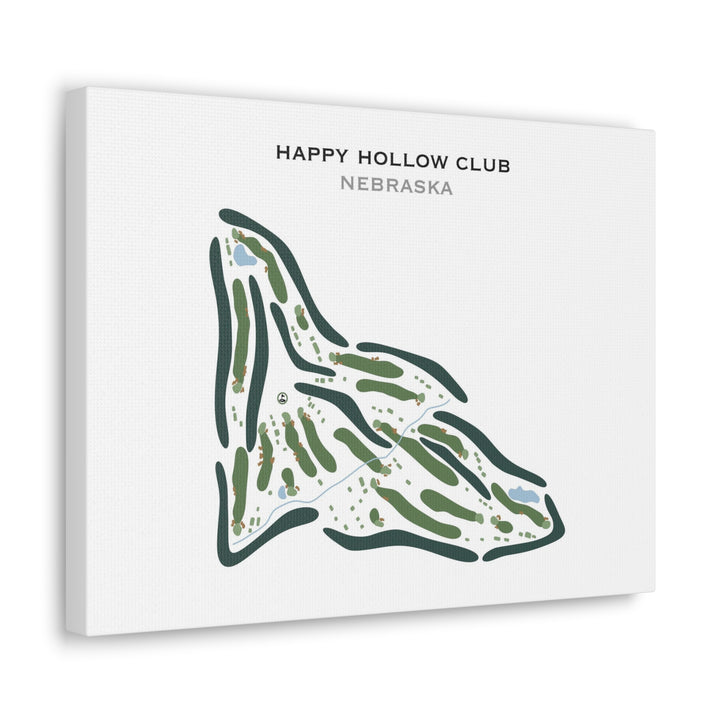 Happy Hollow Club, Nebraska - Printed Golf Course