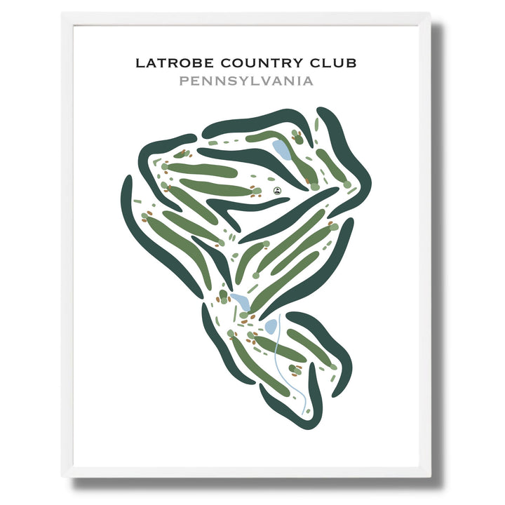 Latrobe Country Club, Pennsylvania - Printed Golf Courses