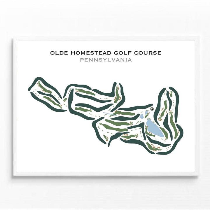Olde Homestead Golf Course, Pennsylvania - Printed Golf Courses