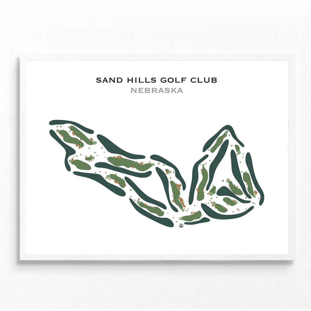 Sand Hills Golf Club, Nebraska - Printed Golf Course