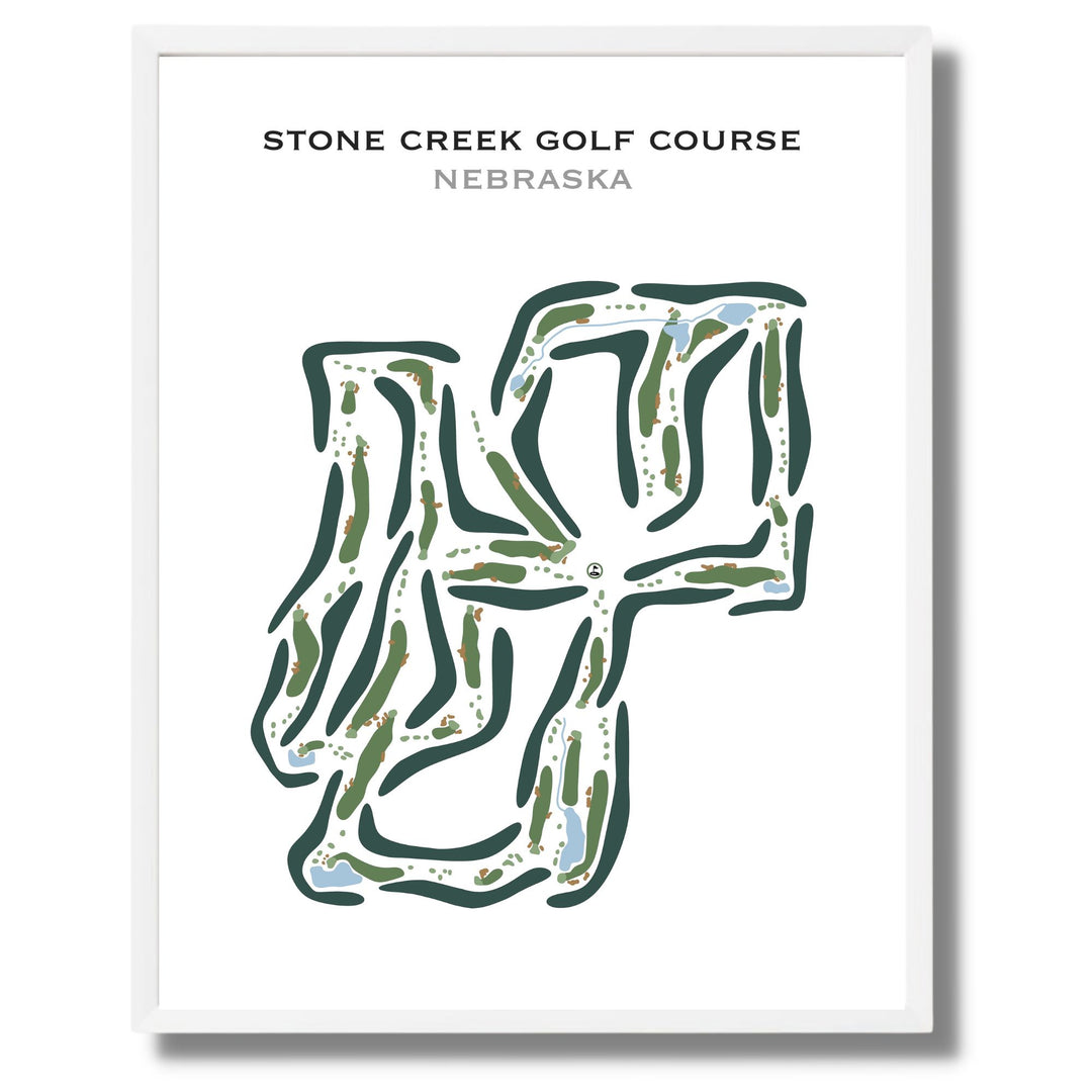 Stone Creek Golf Course, Nebraska - Printed Golf Course