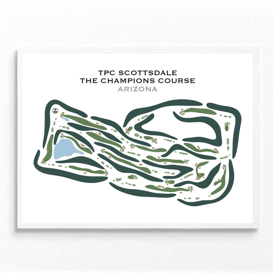 TPC Scottsdale The Champions Course, Arizona - Printed Golf Courses - Golf Course Prints