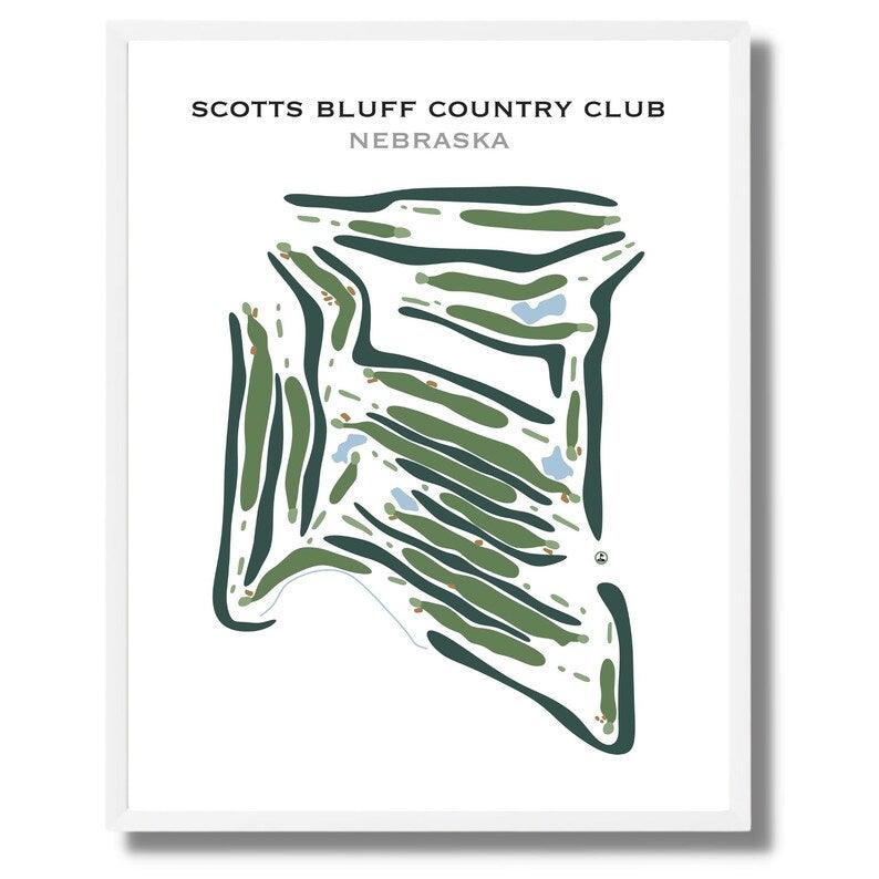Scotts Bluff Country Club, Nebraska - Printed Golf Courses - Golf Course Prints
