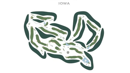 Iowa Golf Courses Map