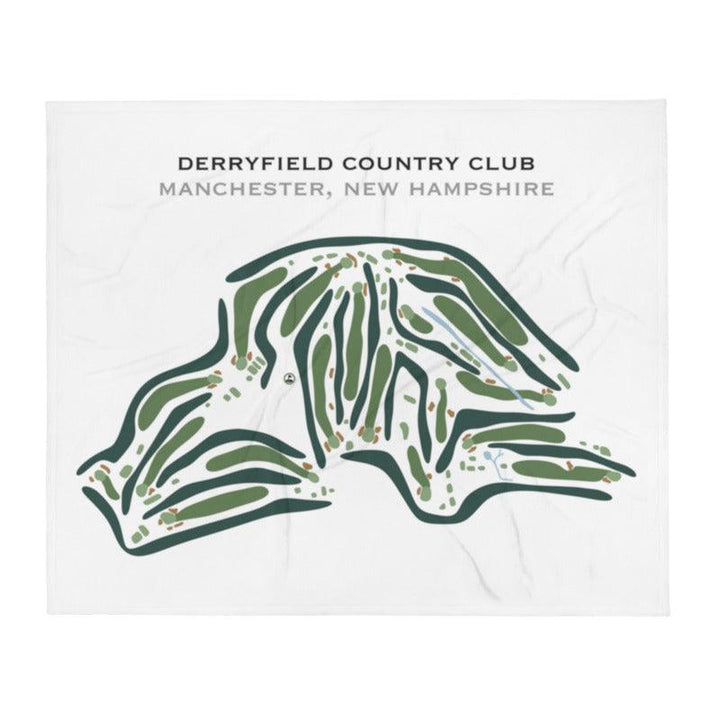 Derryfield Country Club, Manchester, New Hampshire - Printed Golf Course