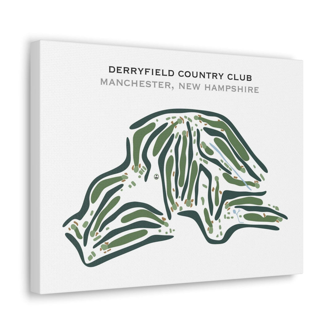 Derryfield Country Club, Manchester, New Hampshire - Printed Golf Course