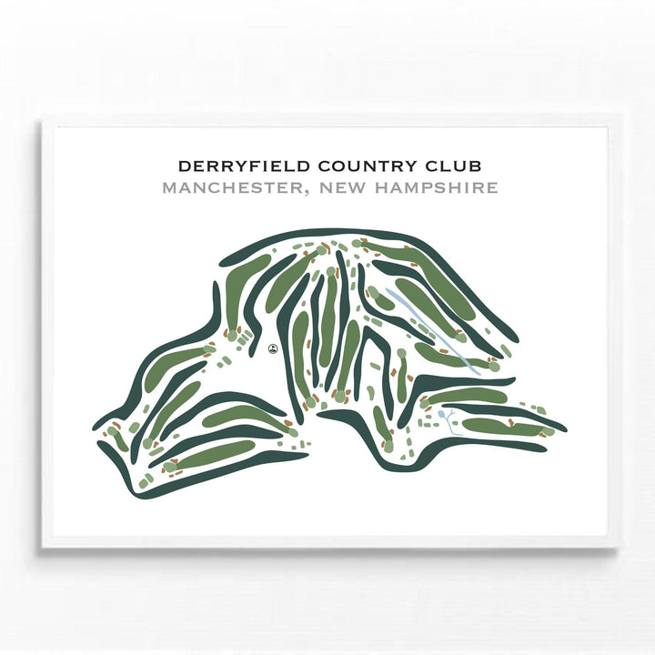 Derryfield Country Club, Manchester, New Hampshire - Printed Golf Course