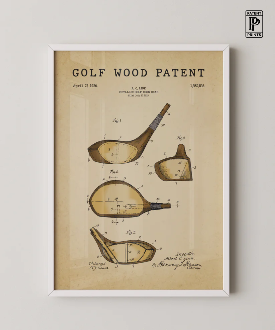 Golf Wood Patent
