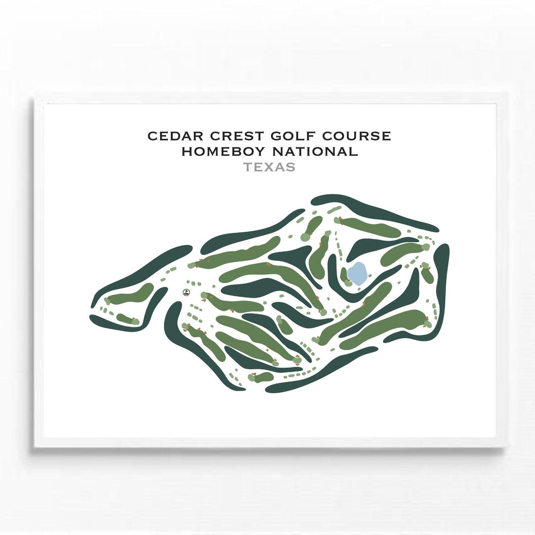 Cedar Crest Golf Course, Homeboy National, Texas - Golf Course Prints