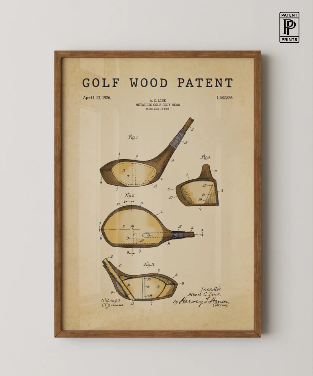 Golf Wood Patent