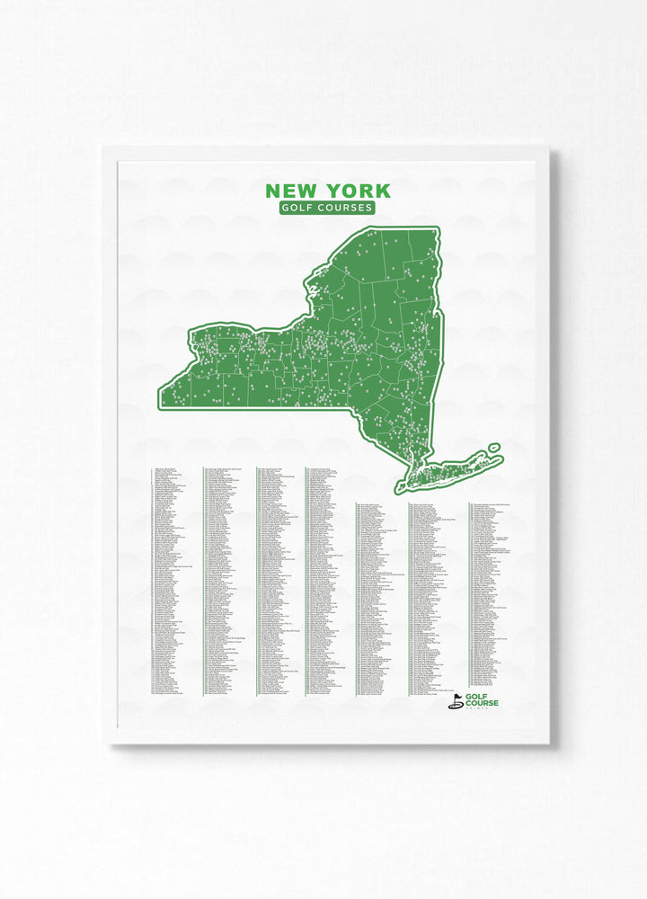 Map of New York Golf Courses