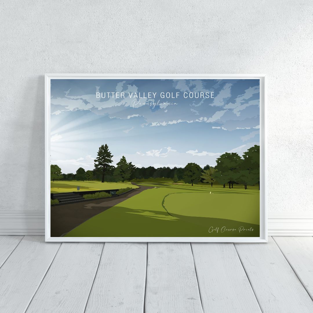 Butter Valley Golf Course, Pennsylvania Paintings | Order Online - Golf ...