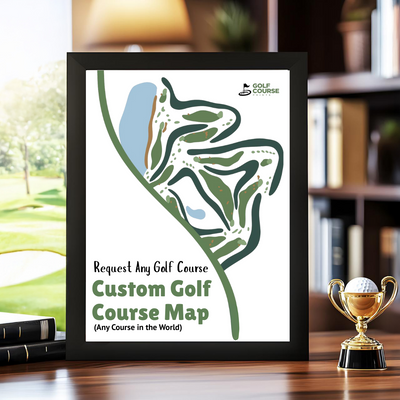 Custom map framed