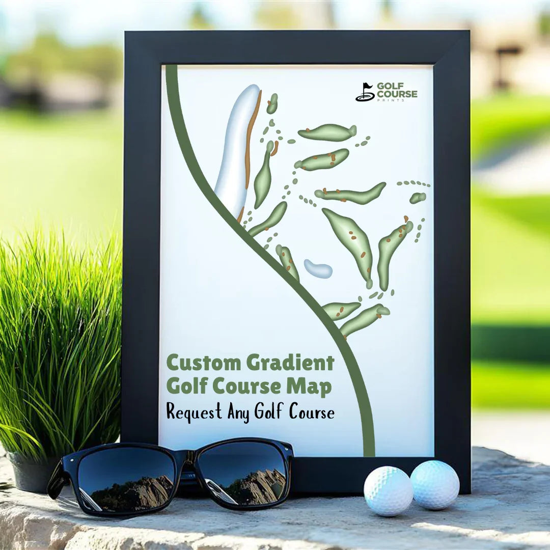 Custom Gradient Golf Course Map Request Any Golf Course
