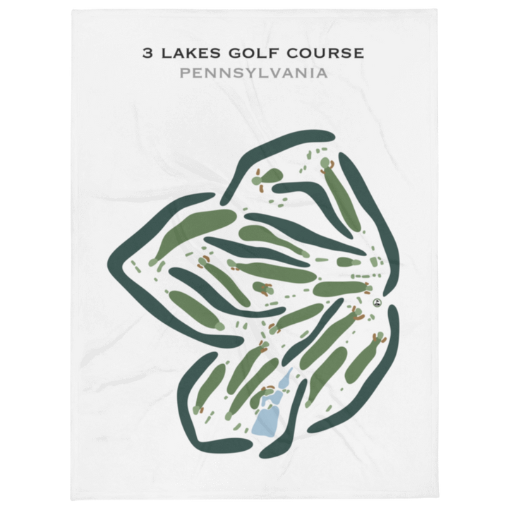 3 Lakes Golf Course, Pennsylvania - Printed Golf Courses