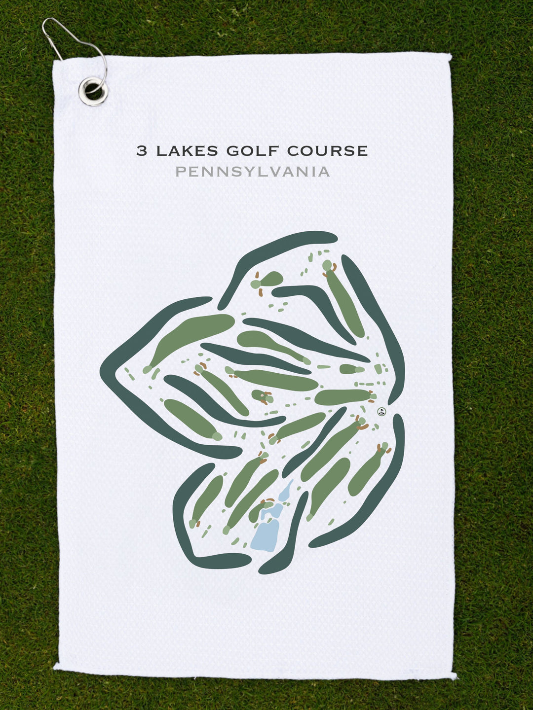 3 Lakes Golf Course, Pennsylvania - Printed Golf Courses