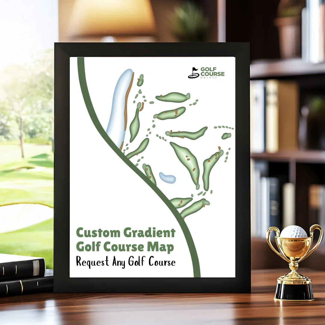 Custom Gradient Golf Course Map Request Any Golf Course