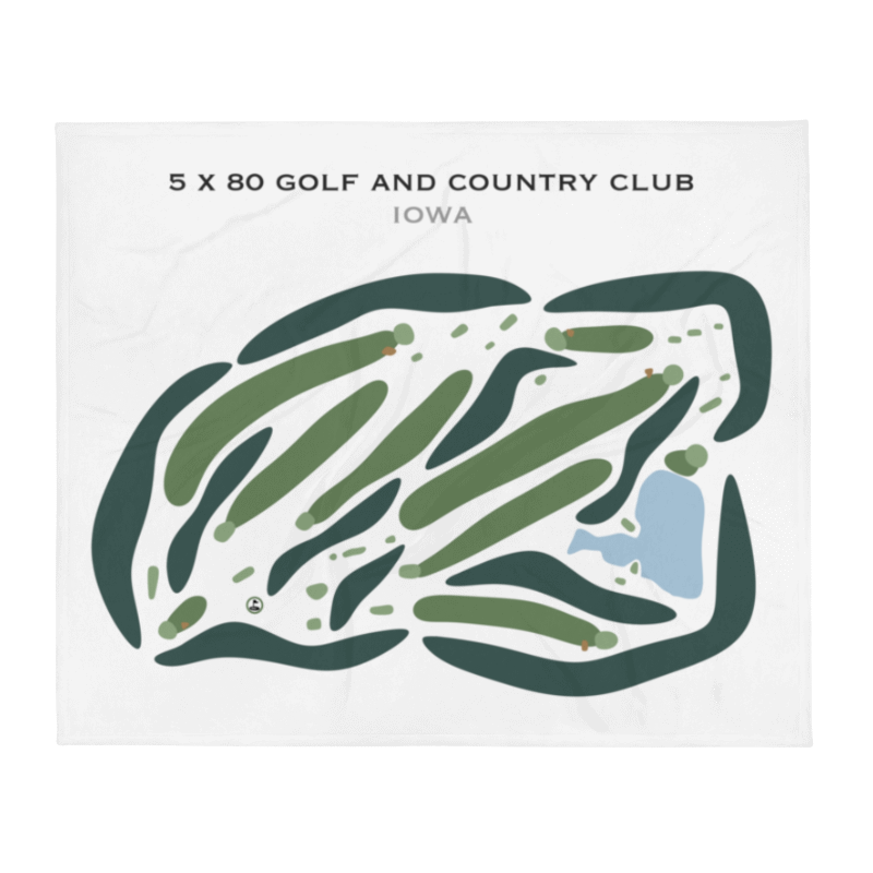 5x80 Golf and Country Club, Iowa - Printed Golf Courses