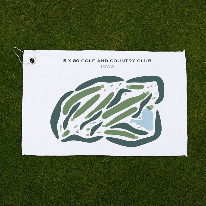 5x80 Golf and Country Club, Iowa - Printed Golf Courses
