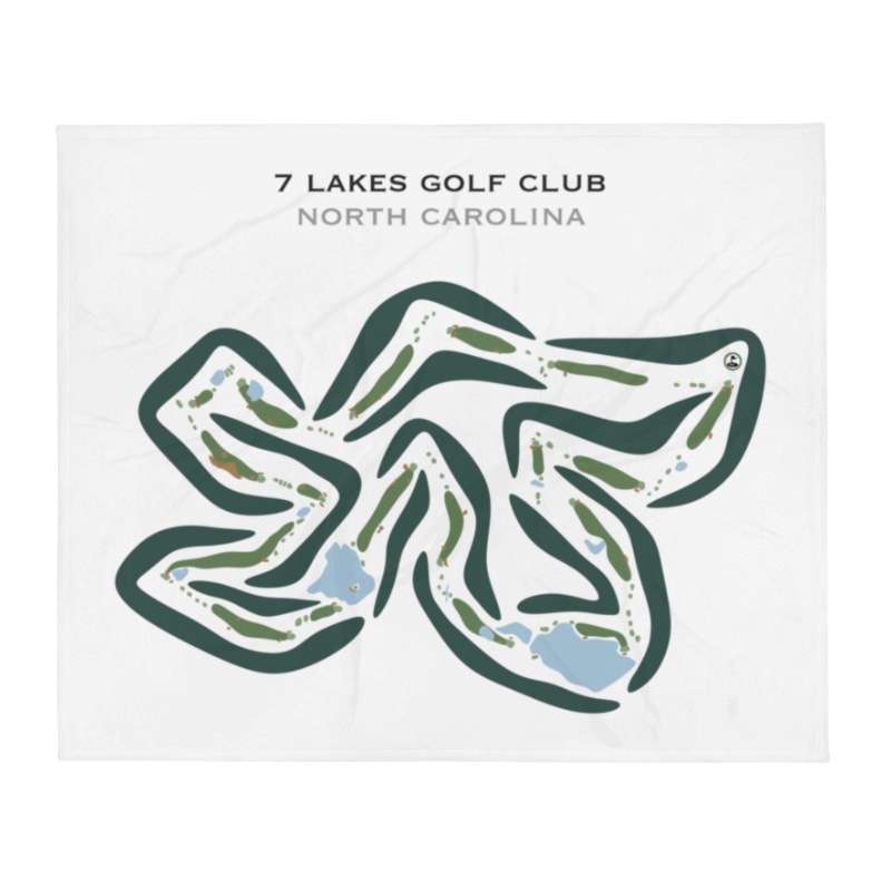 7 Lakes Golf Club, North Carolina - Printed Golf Courses