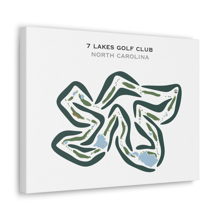 7 Lakes Golf Club, North Carolina - Printed Golf Courses