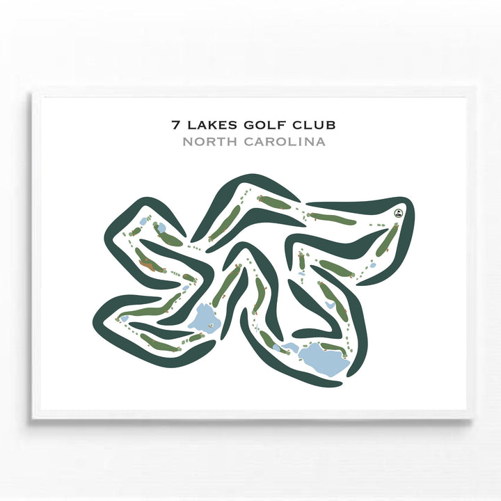 7 Lakes Golf Club, North Carolina - Printed Golf Courses