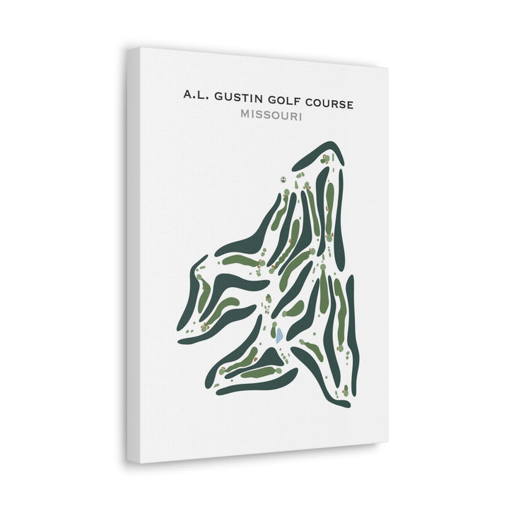 A. L. Gustin Golf Course, Missouri - Printed Golf Courses