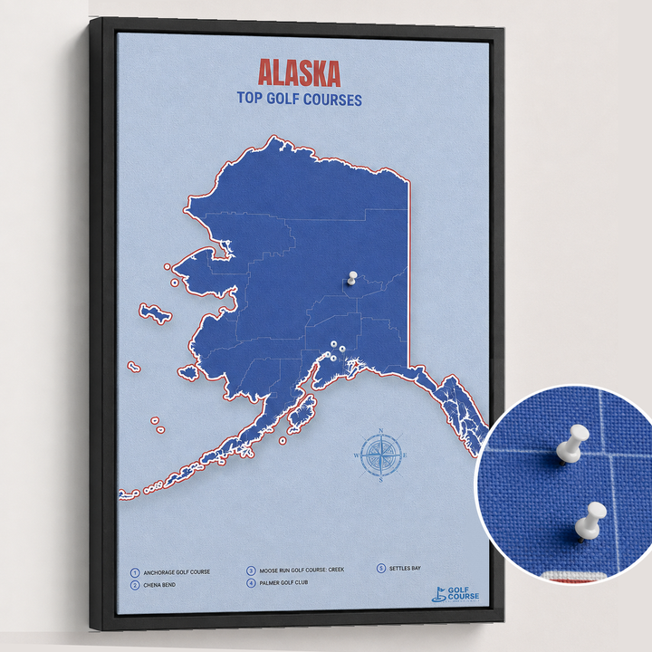 Map of Alaska Golf Courses