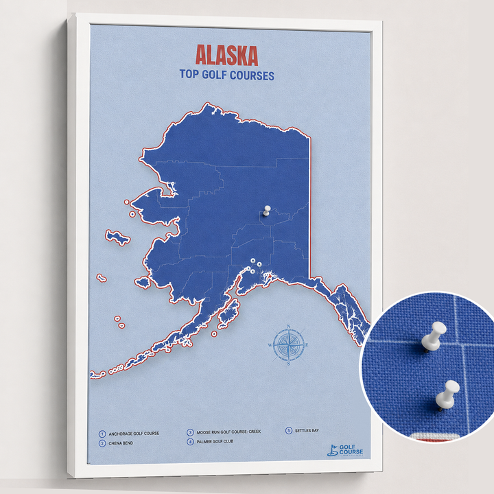 Map of Alaska Golf Courses