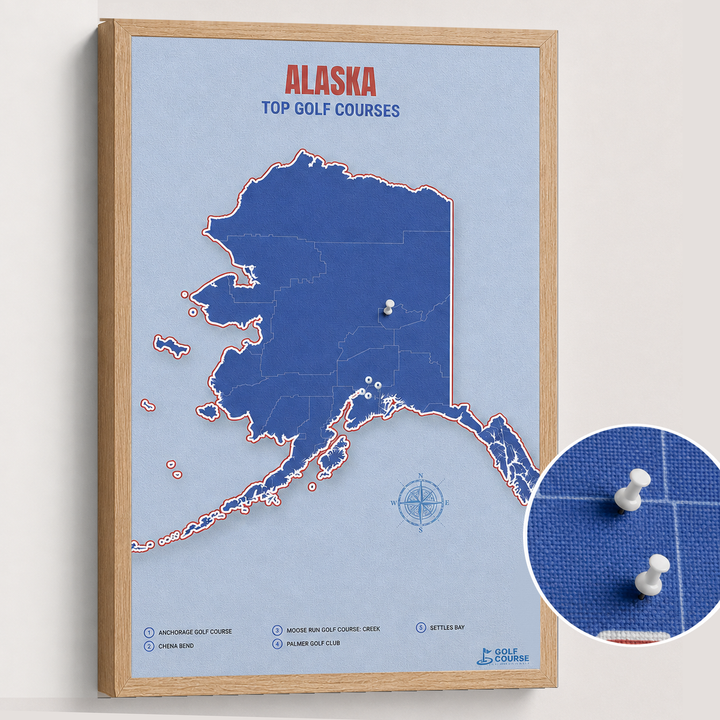 Map of Alaska Golf Courses
