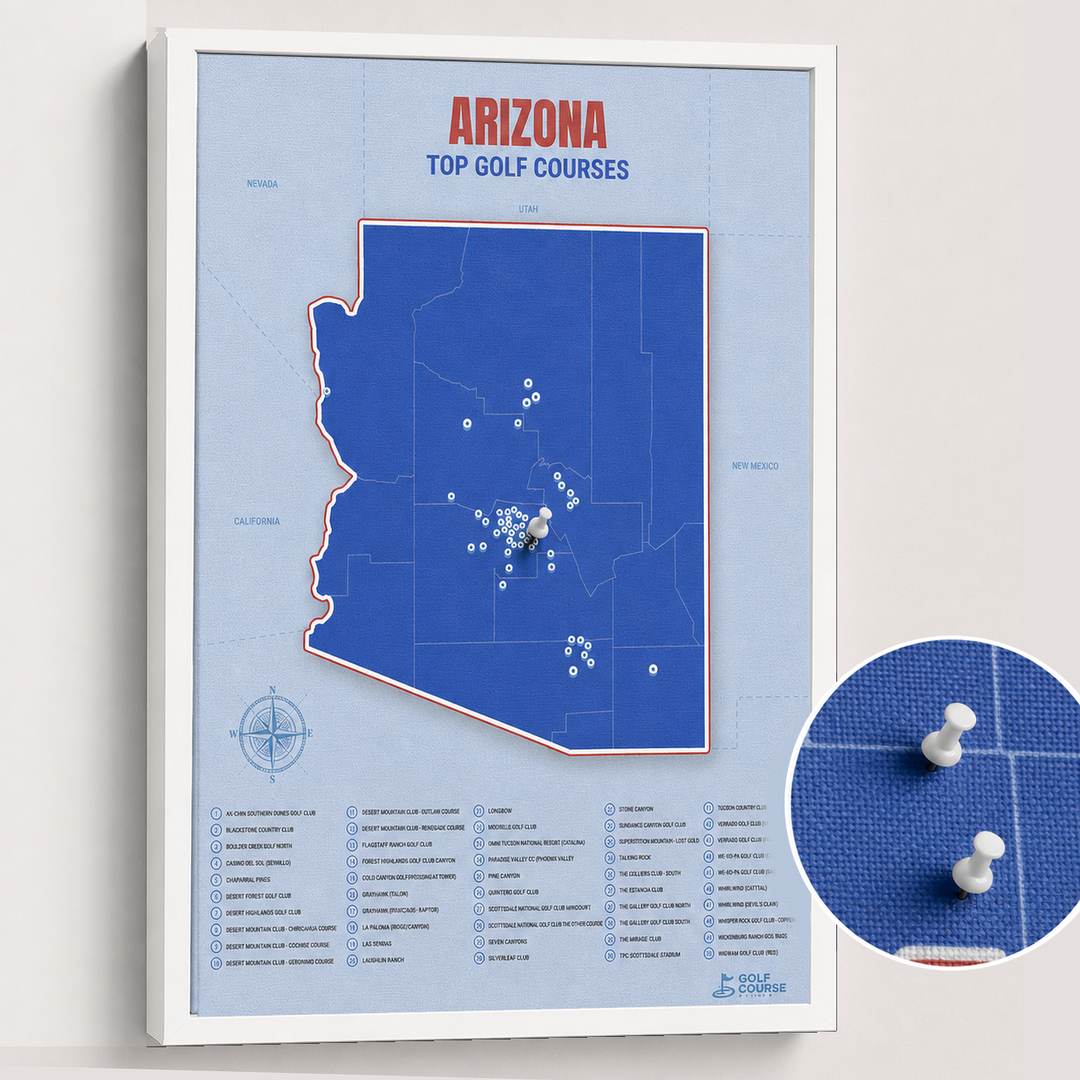 Map of Arizona Golf Courses