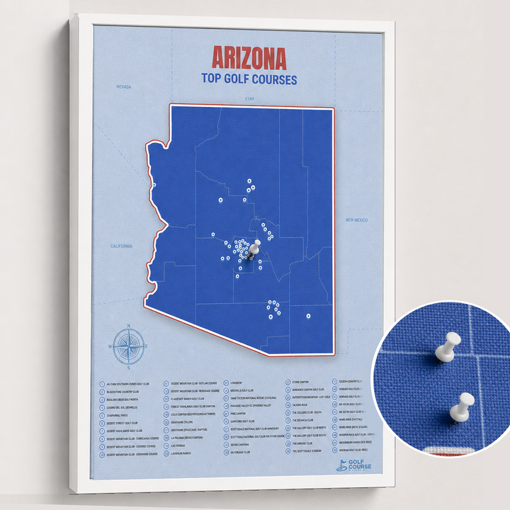 Map of Arizona Golf Courses