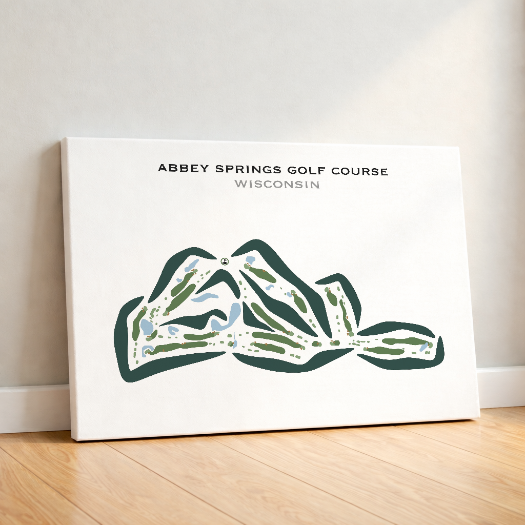 Abbey Springs Golf Course, Wisconsin - Printed Golf Courses