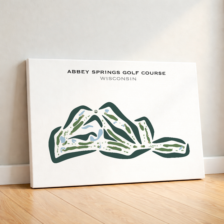 Abbey Springs Golf Course, Wisconsin - Printed Golf Courses