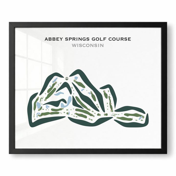Abbey Springs Golf Course, Wisconsin - Printed Golf Courses