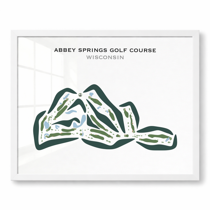 Abbey Springs Golf Course, Wisconsin - Printed Golf Courses