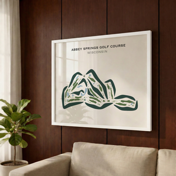 Abbey Springs Golf Course, Wisconsin - Printed Golf Courses