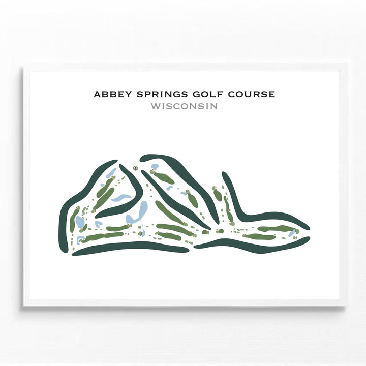 Abbey Springs Golf Course, Wisconsin - Printed Golf Courses