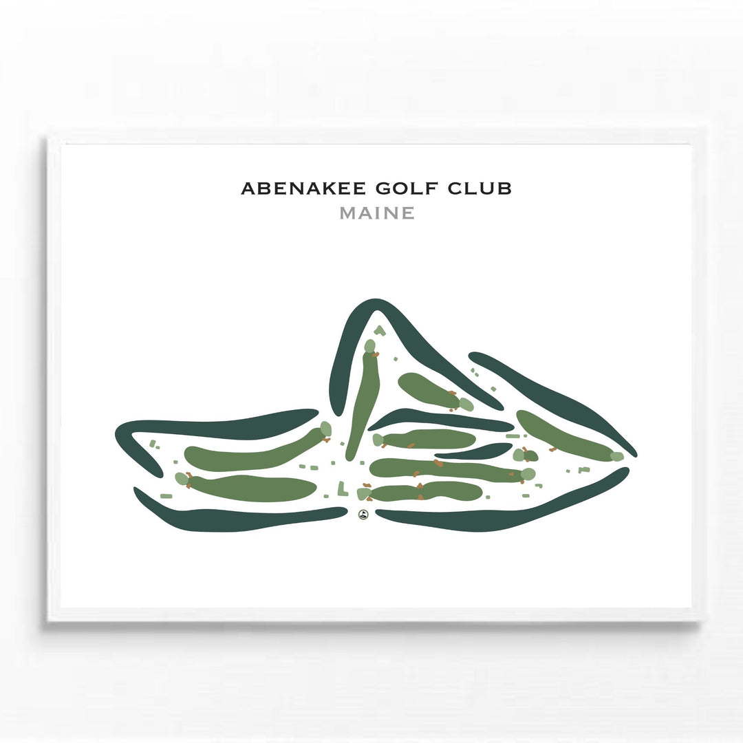 Abenakee Golf Club, Maine - Printed Golf Courses