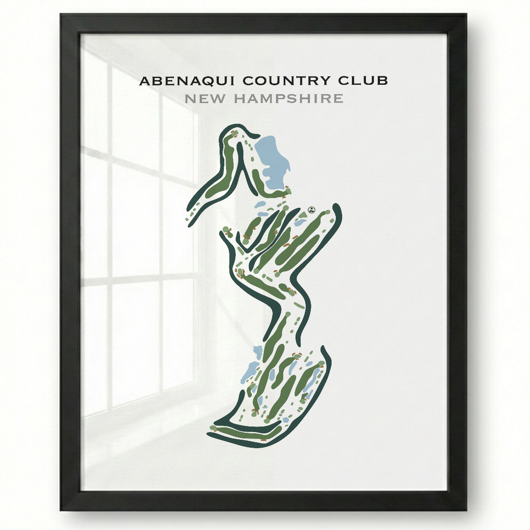 Abenaqui Country Club, New Hampshire - Printed Golf Course