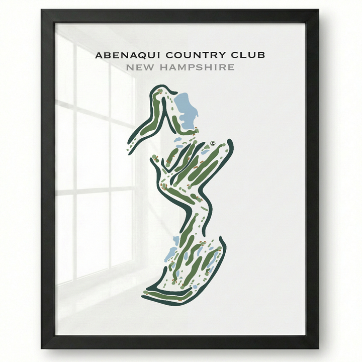 Abenaqui Country Club, New Hampshire - Printed Golf Course