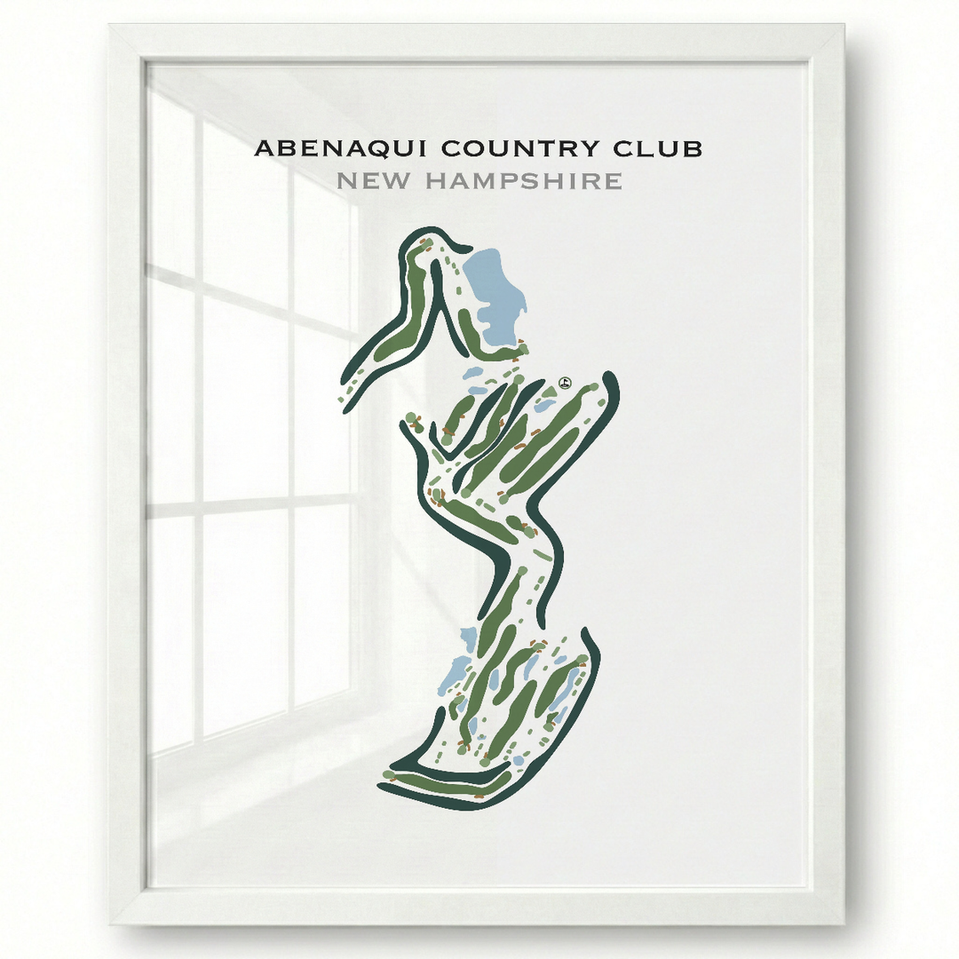 Abenaqui Country Club, New Hampshire - Printed Golf Course