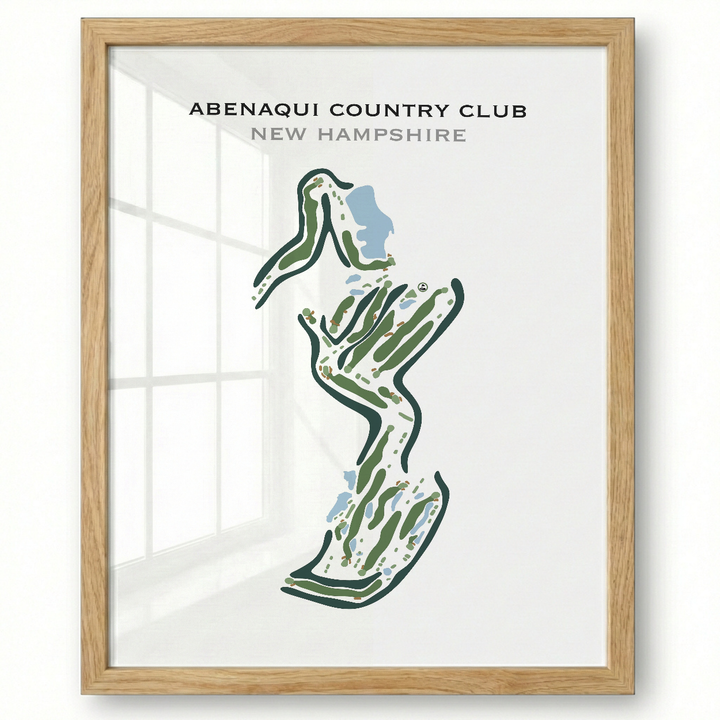 Abenaqui Country Club, New Hampshire - Printed Golf Course