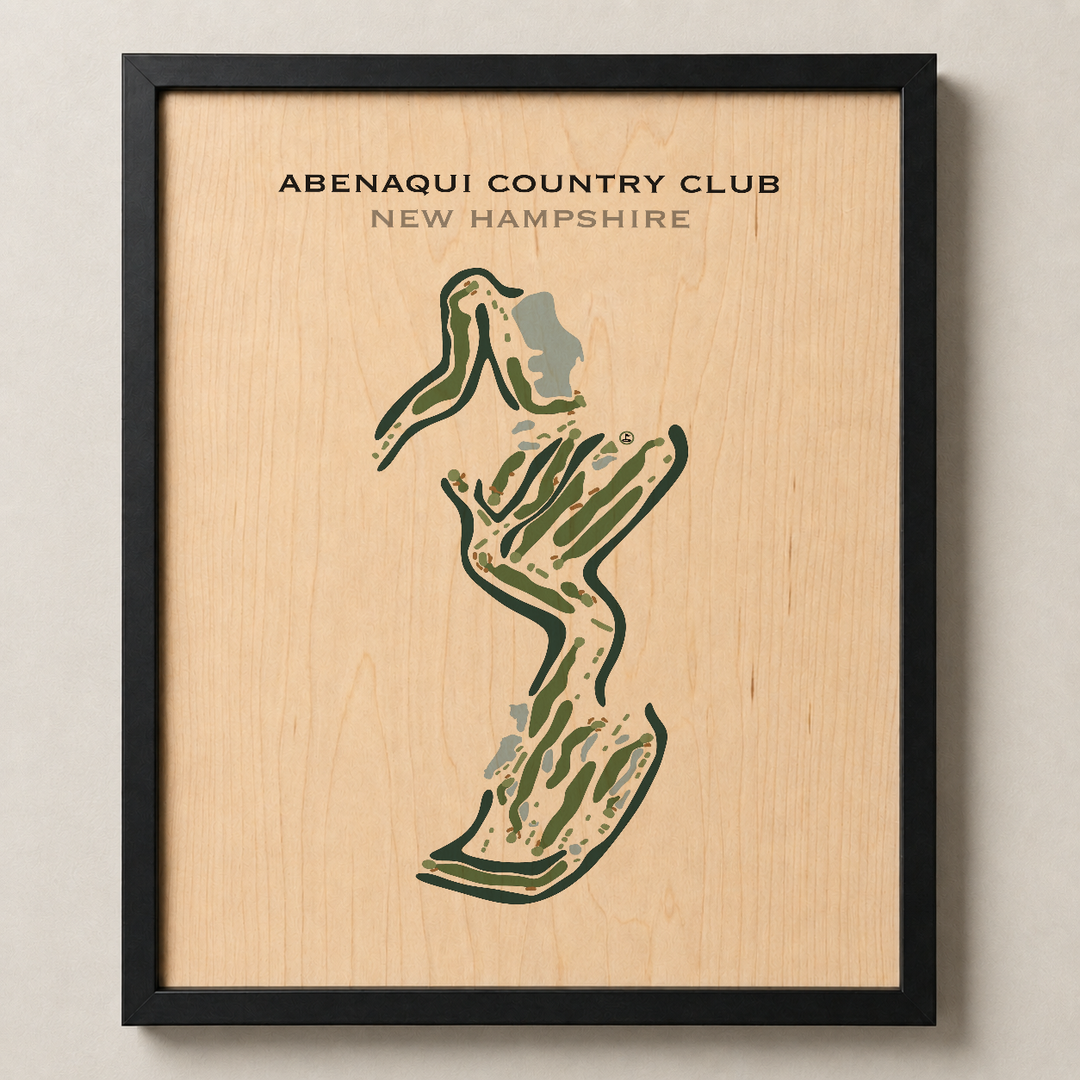 Abenaqui Country Club, New Hampshire - Printed Golf Course
