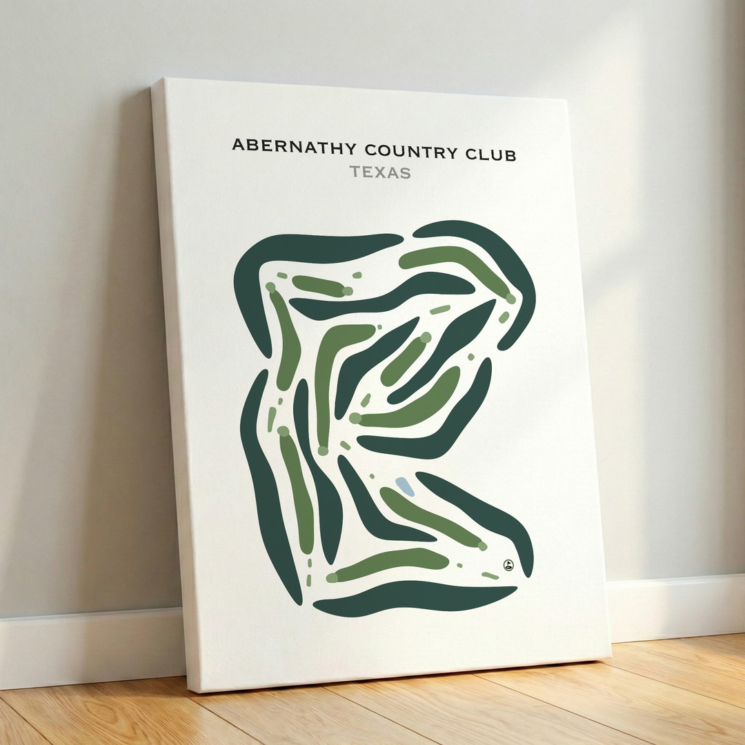 Abernathy Country Club, Texas - Printed Golf Courses