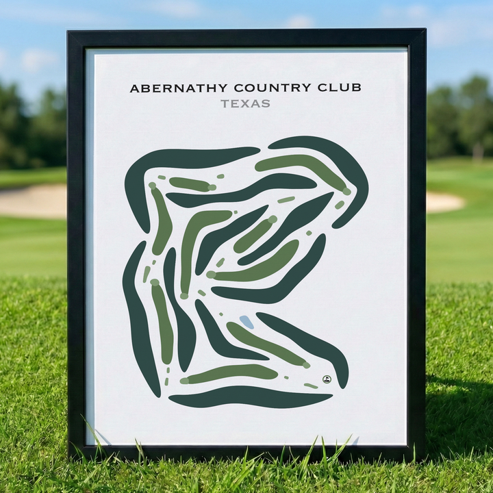 Abernathy Country Club, Texas - Printed Golf Courses