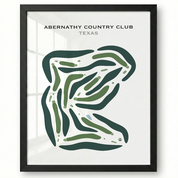 Abernathy Country Club, Texas - Printed Golf Courses