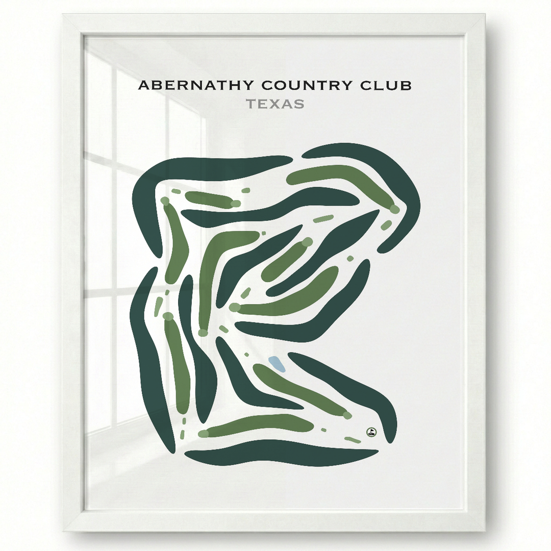 Abernathy Country Club, Texas - Printed Golf Courses