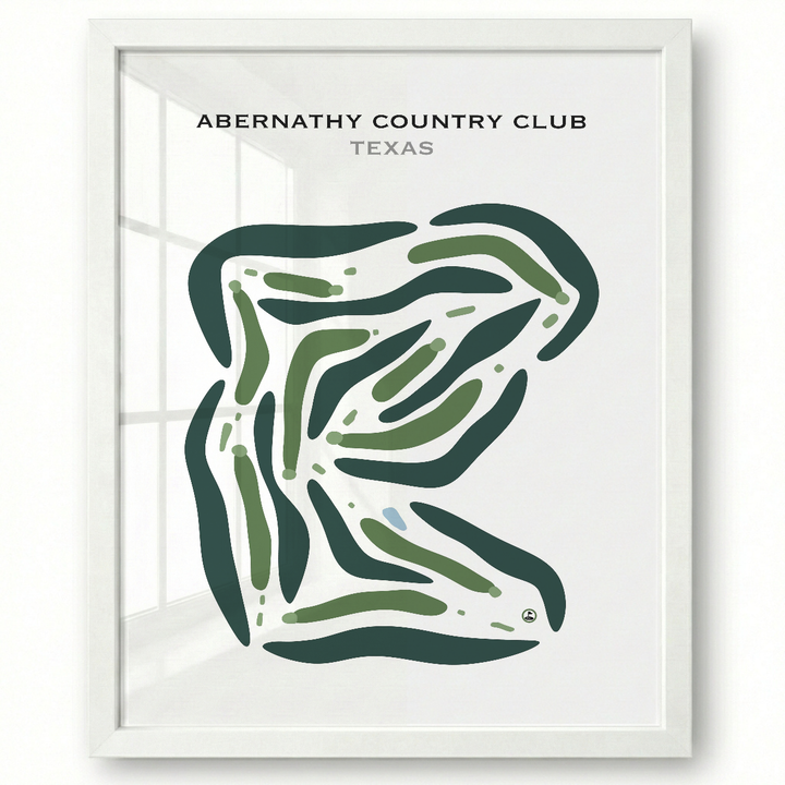 Abernathy Country Club, Texas - Printed Golf Courses